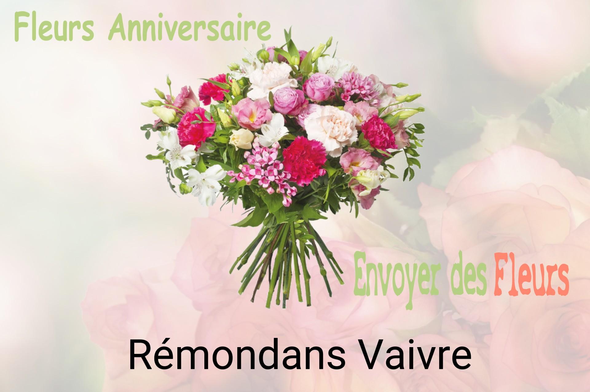 Bouquet de fleurs d’anniversaire livré à Rémondans-Vaivre