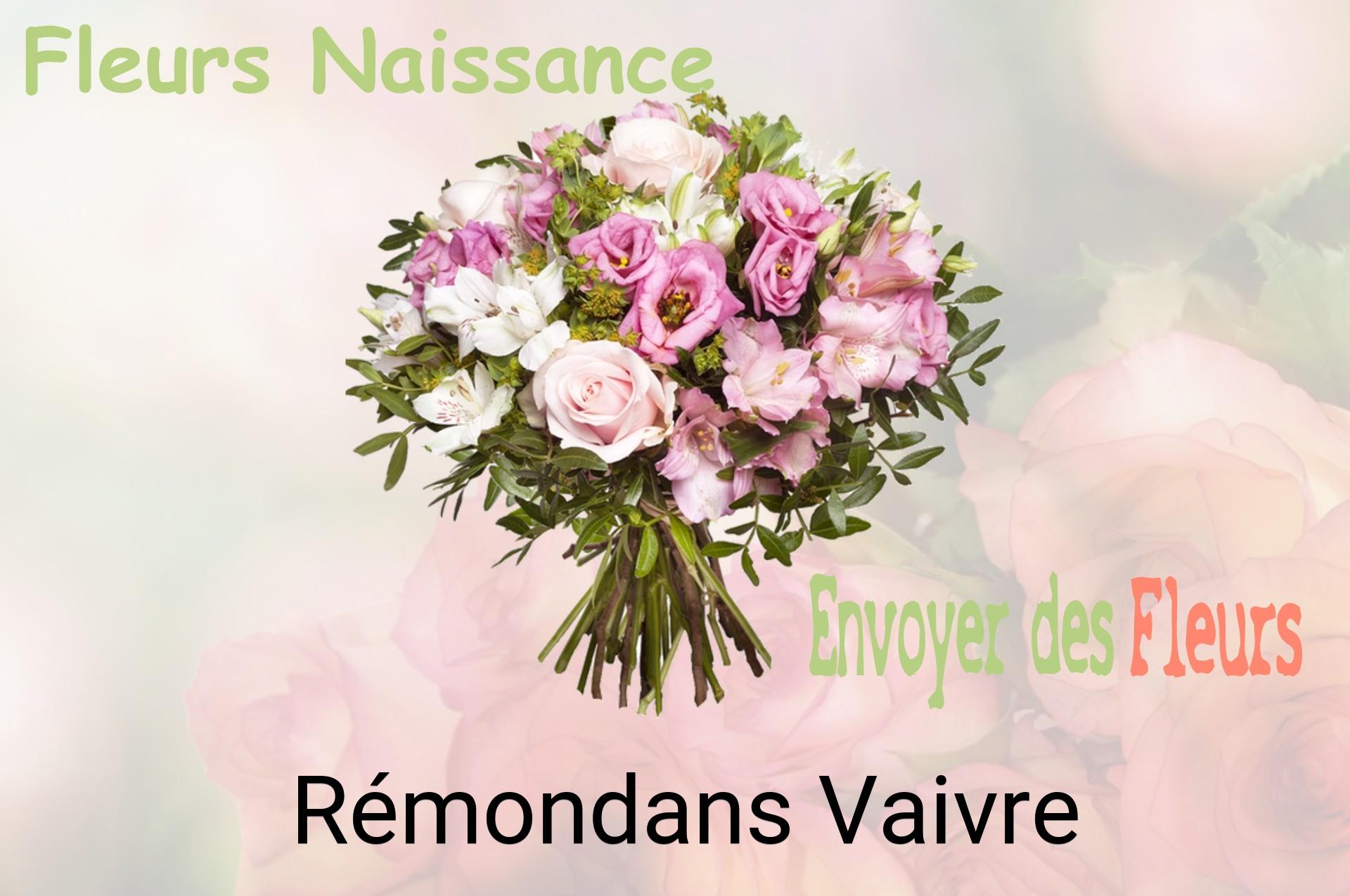 Bouquet de fleurs de naissance livré à Rémondans-Vaivre
