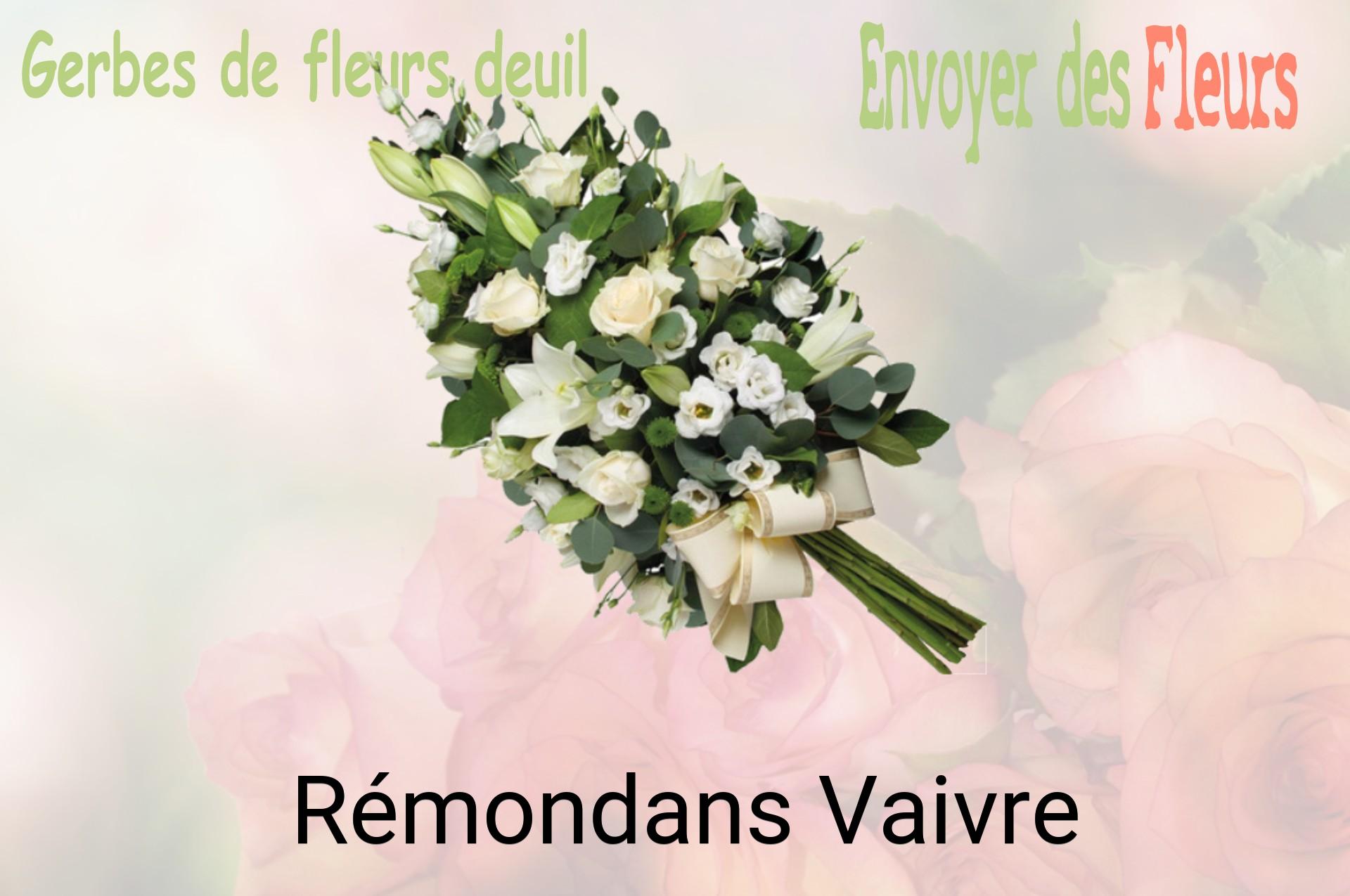 Gerbe de fleurs de deuil livrée à Rémondans-Vaivre
